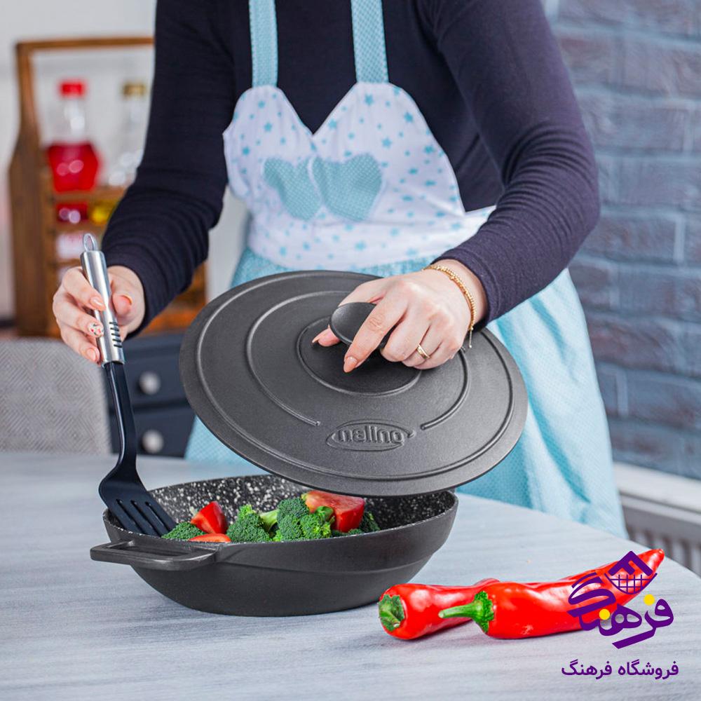 تابه چدن نالینو  سایز Feleti 32 دربدار