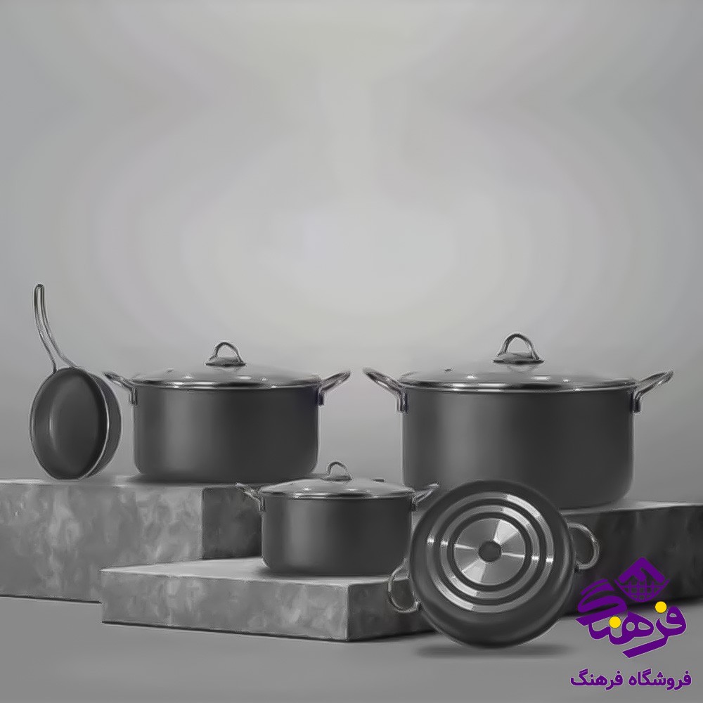 سرویس قابلمه 24پارچه گرند ویولا Eviz Plus طوسی پویان