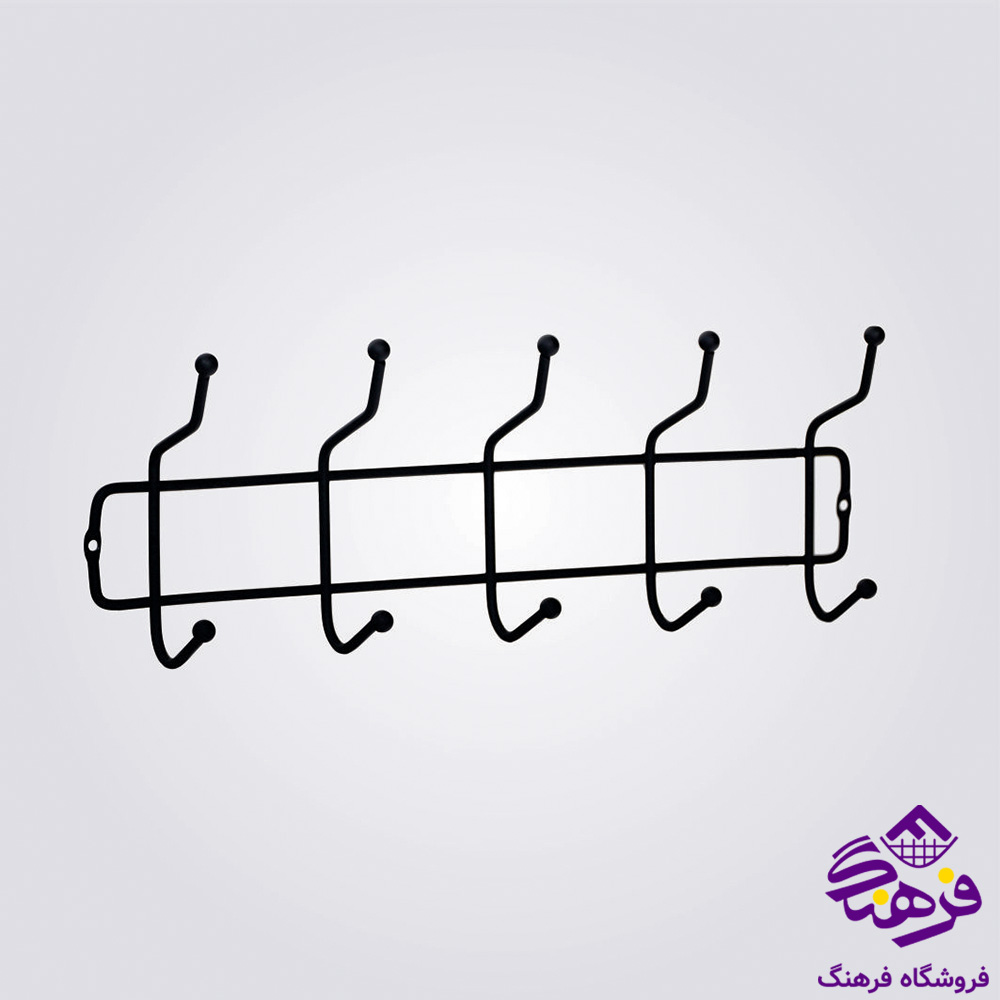 دیوارکوب 5شاخه مشکی پیشتاز کاوه 825