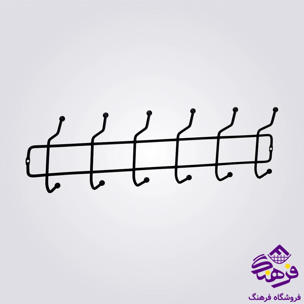 دیوارکوب 6شاخه مشکی پیشتاز کاوه 826