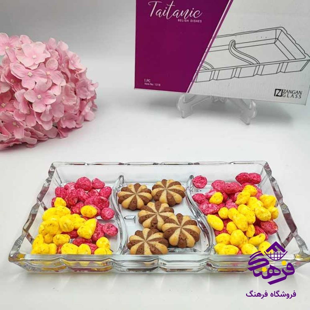 اردو خوری بلور زنگان مدل ناپولی 3خانه 3012