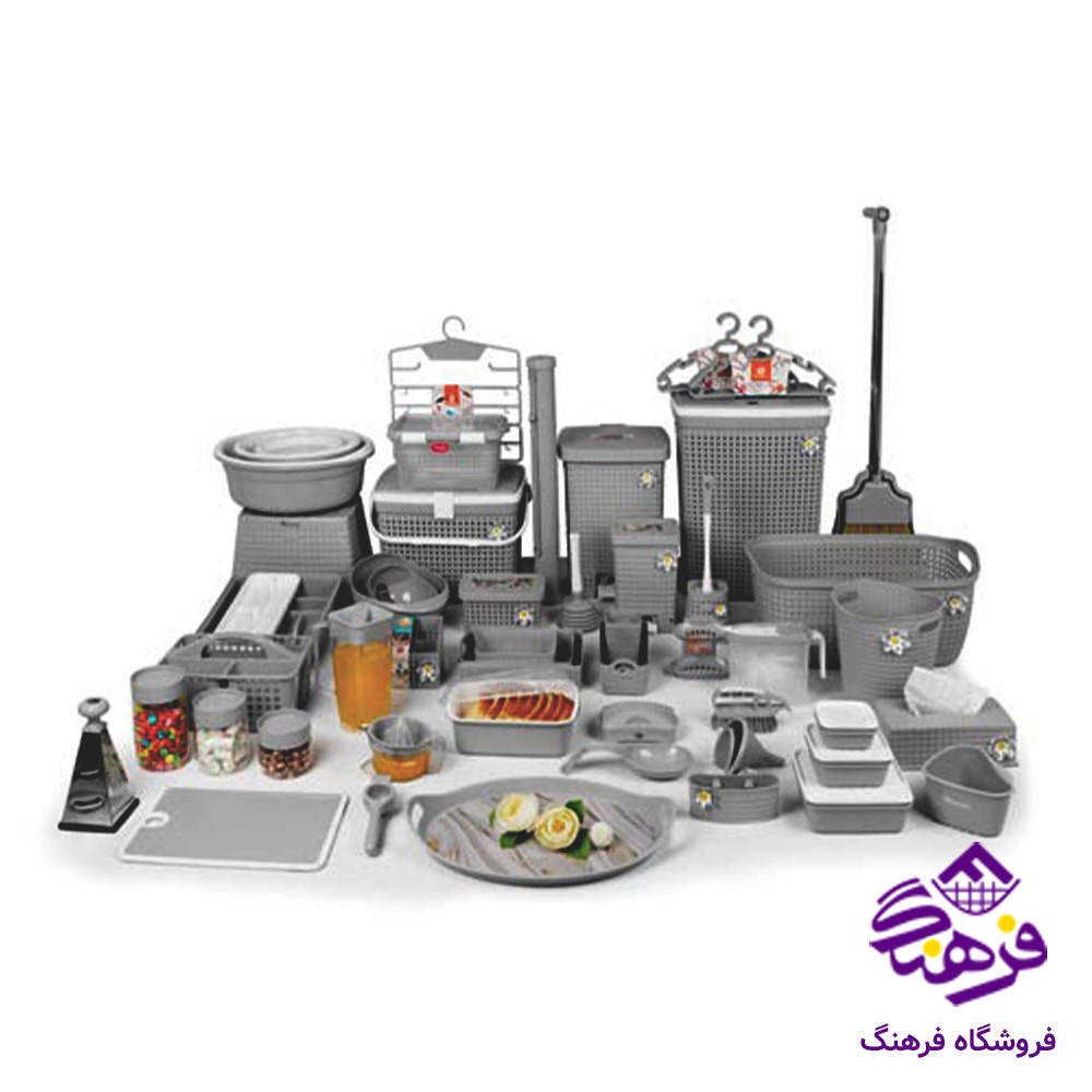 سرویس جهیزیه هومکت مدل فلورا 83 پارچه (نوک مدادی) 3440