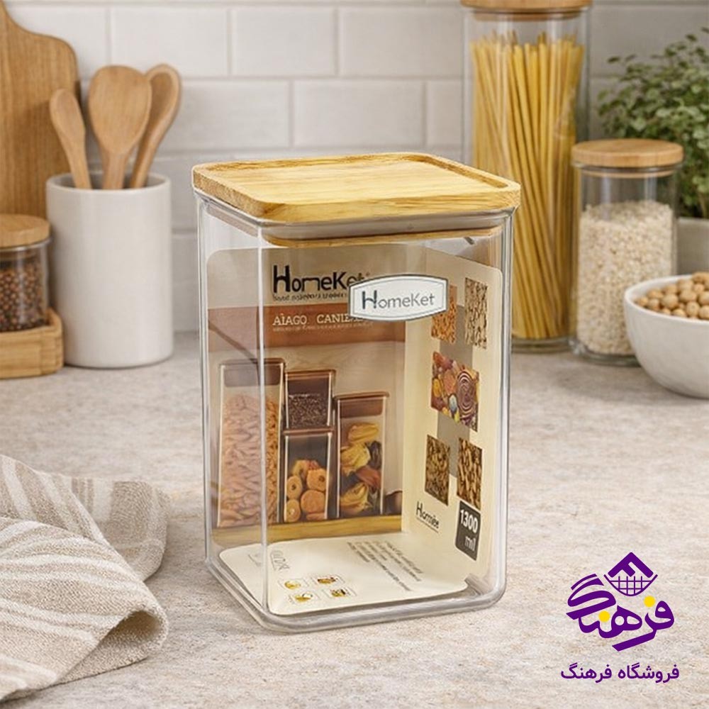 جاحبوباتی درب چوبی مربع هومکت مدل اراگل سایز ۲ کد 3569