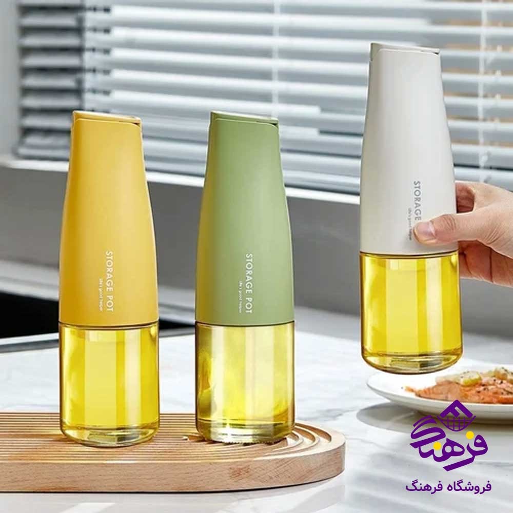 روغن ريز شيشه اي دسته دار شفاف هومکت 3938