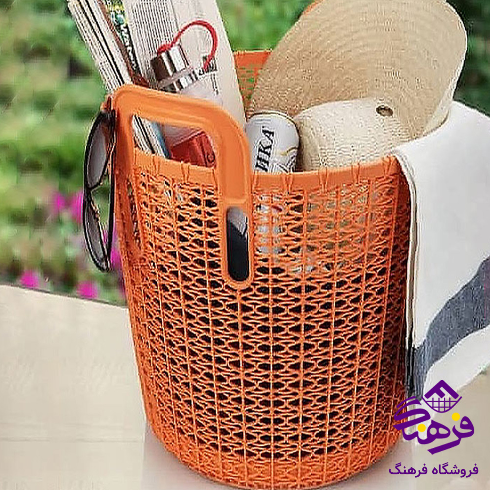 سبد رخت بزرگ آلتینا طرح روشا هوم کت