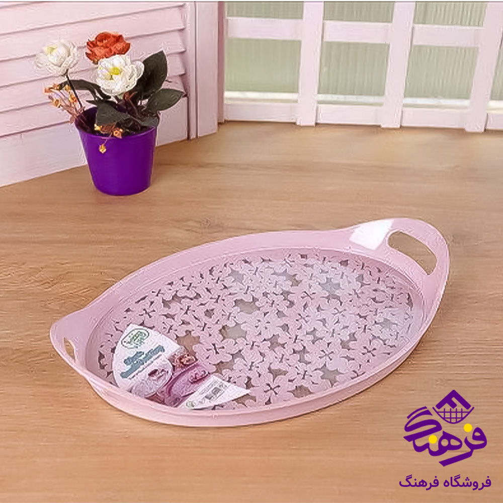 سینی هومکت طرحدار بیضی بزرگ