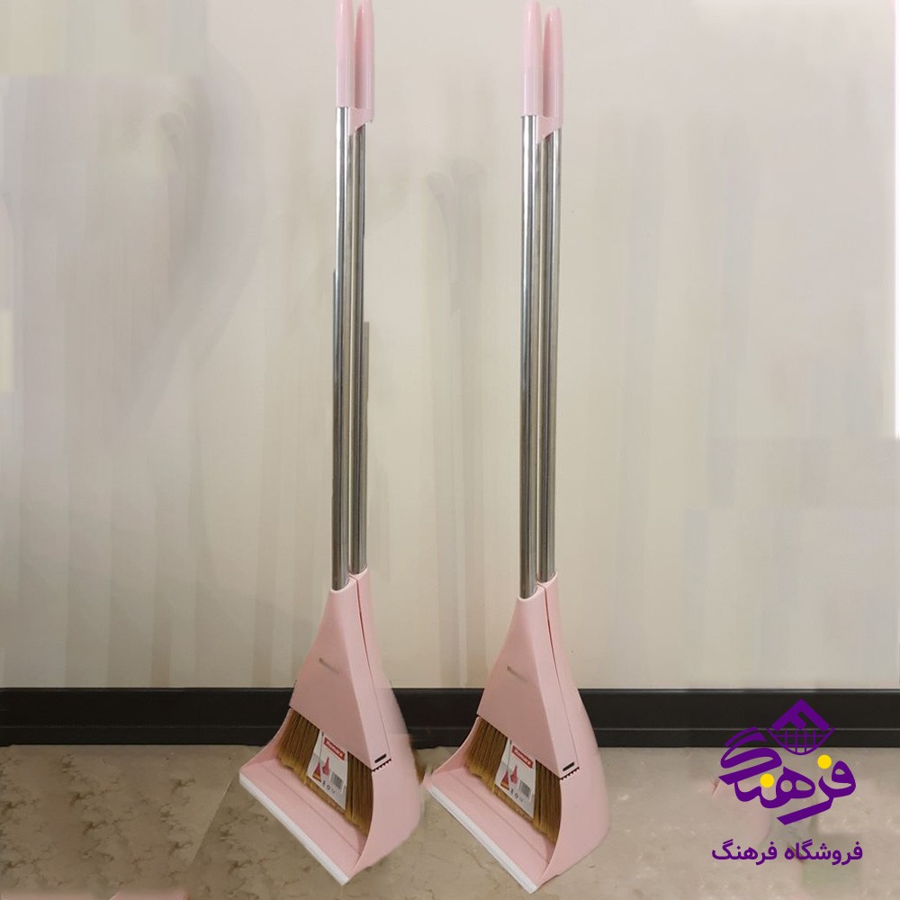 ست جارو و خاک انداز فانتزی لیمون