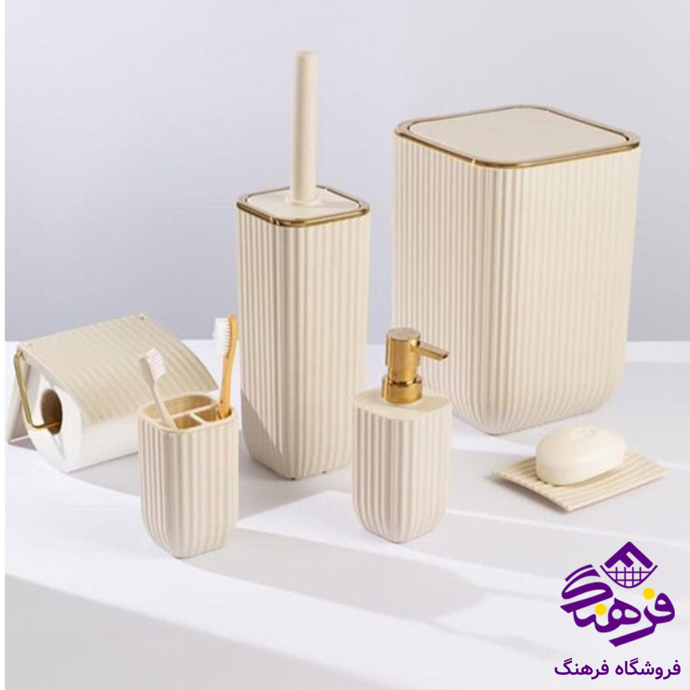 ست سرویس بهداشتی لیمون طرح گل