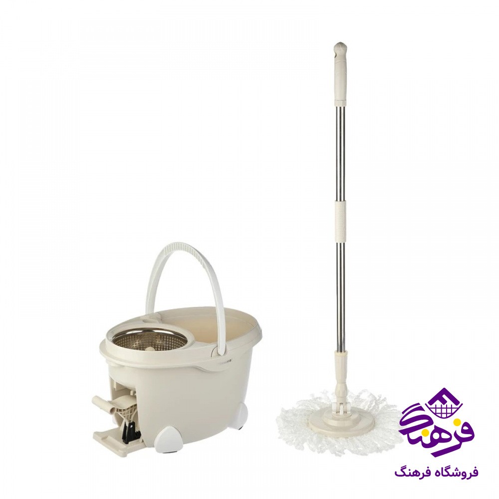 سطل و تي هومکت چرخشي پدالدار (2عددي)