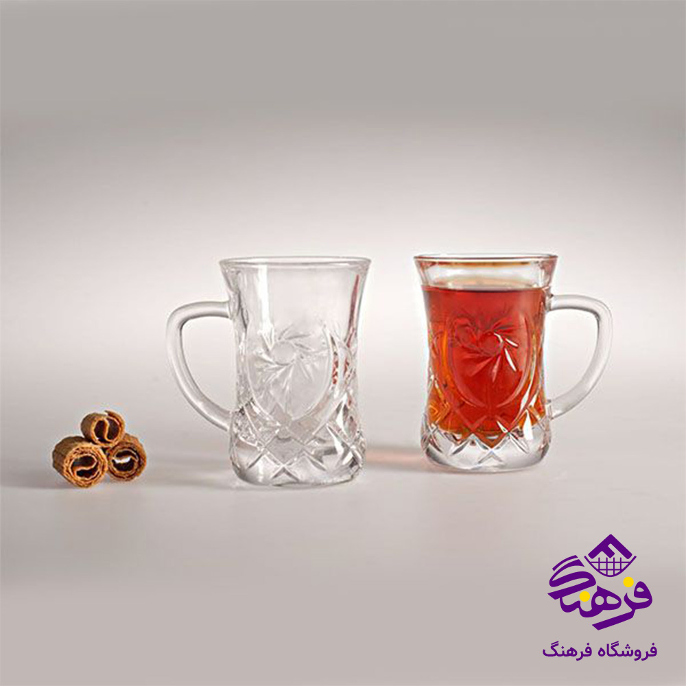 استکان سان استار دسته دار کادو کاوه (6دک)