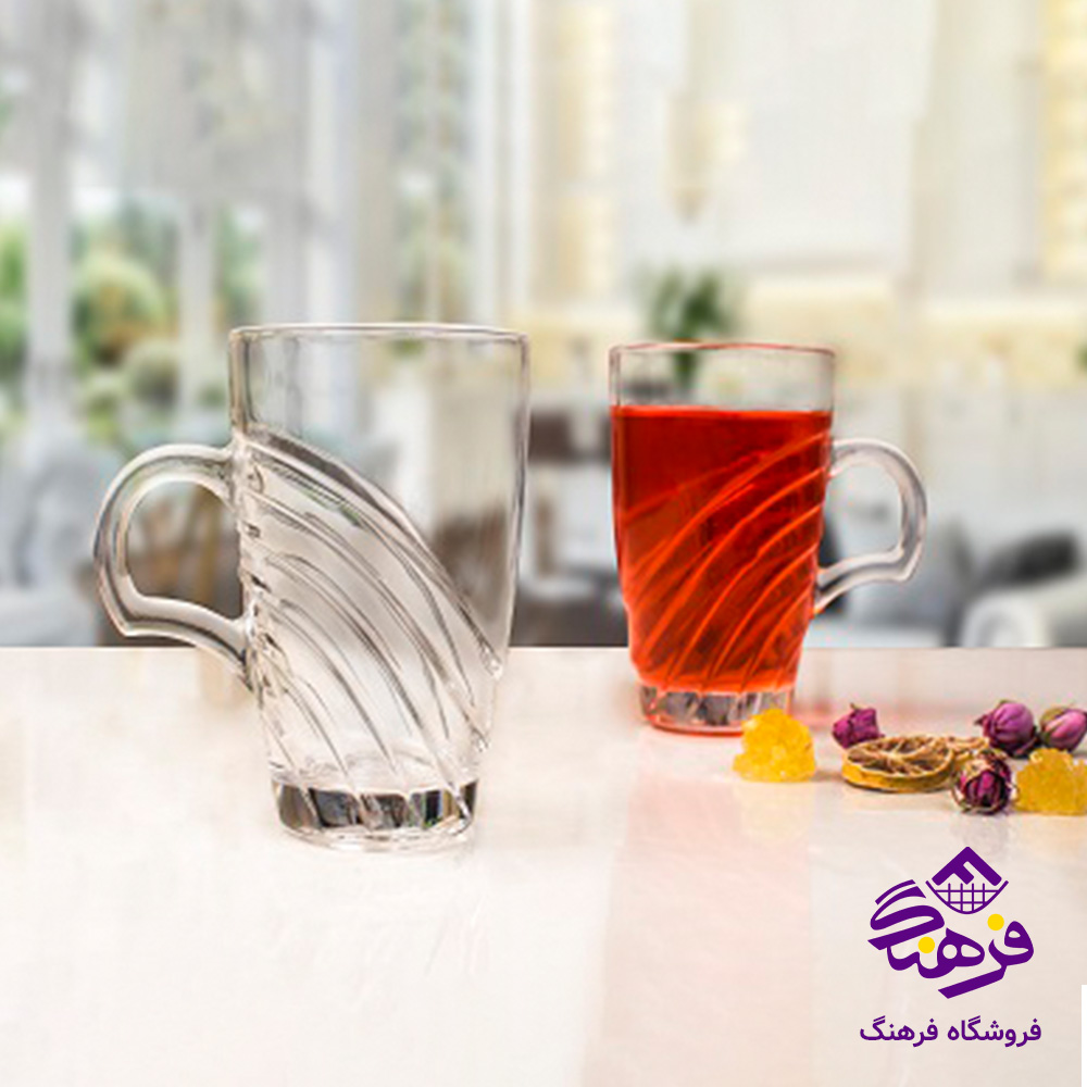 لیوان کادیز دسته دار کادو بلور کاوه