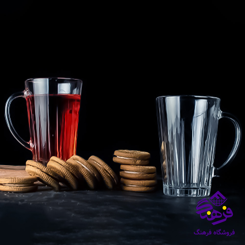 لیوان پیانو دسته دار بلور کادو کاوه 