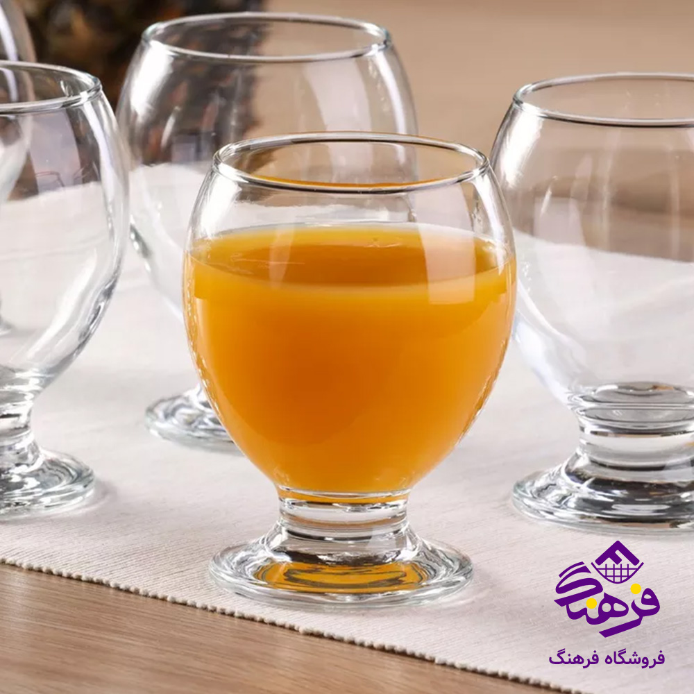 نیم لیوان دالاس پایه دار کادو کاوه (6دک)