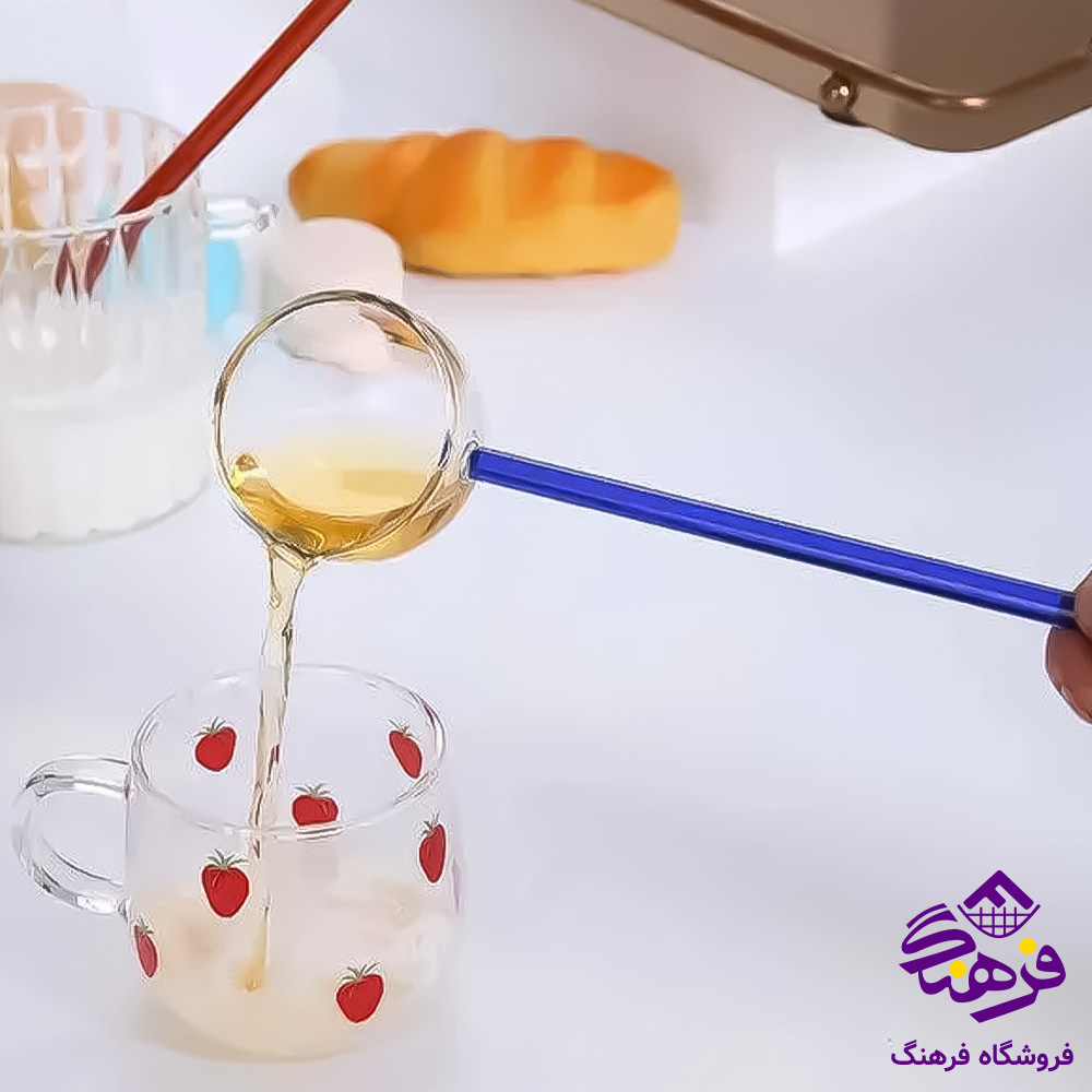 کفگیر برگردان شنگیا شیاردار سیلیکونی مشکی