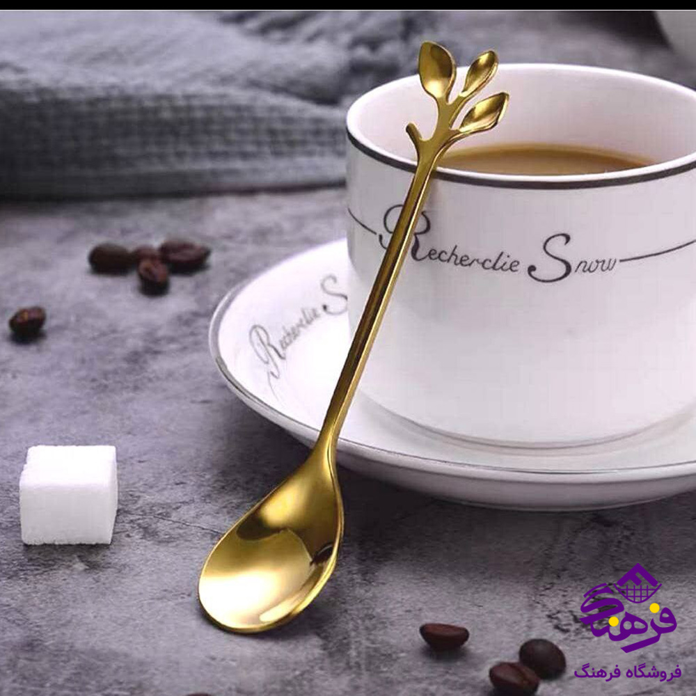 قاشق چای برگ طلایی 20