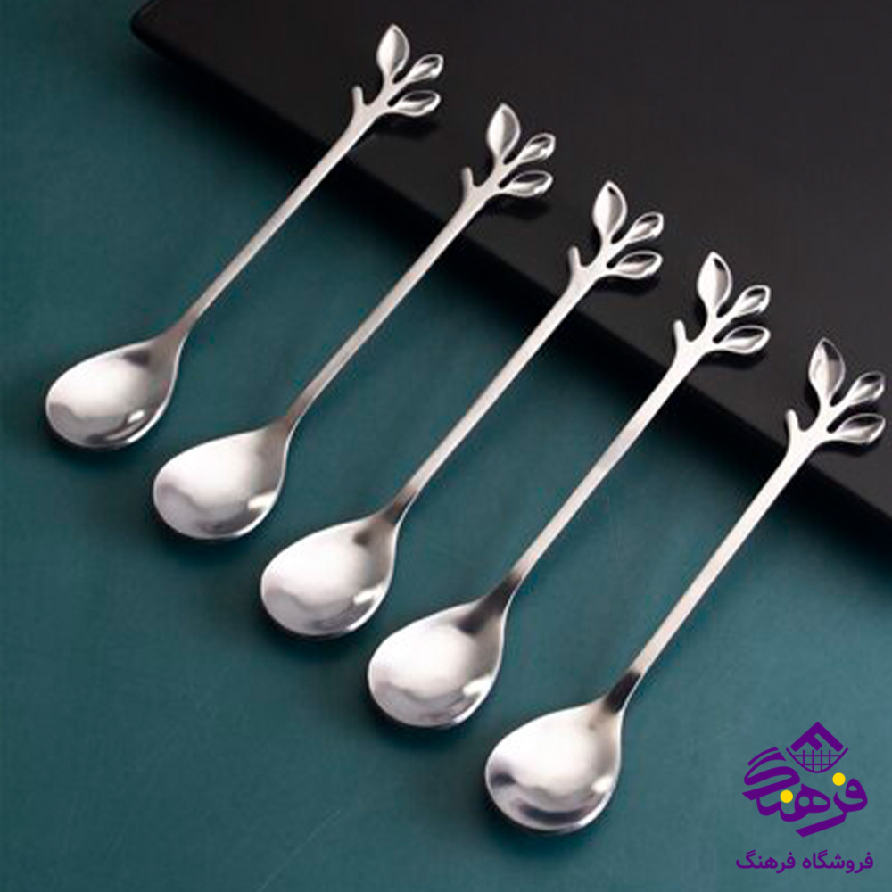 قاشق چای برگ استیل 20