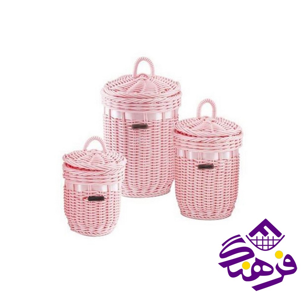 ست سبد بافت طرح برنا زیبا