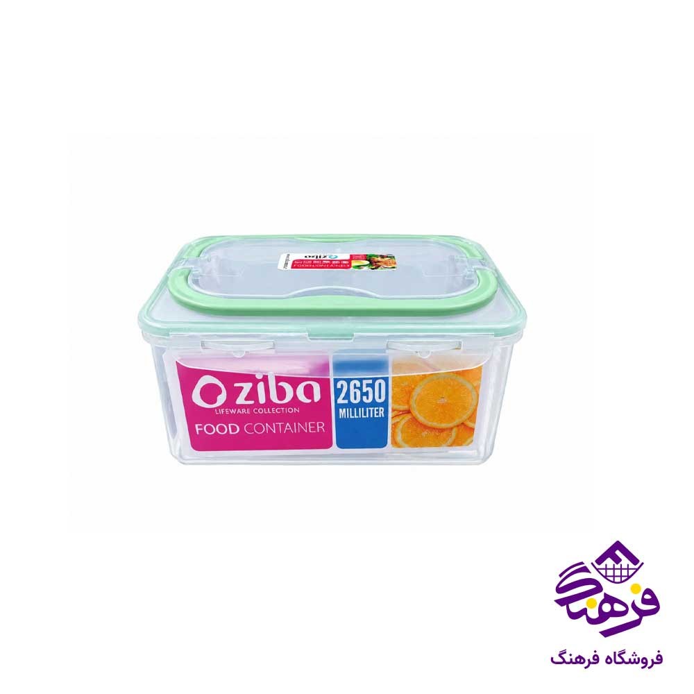 ظرف فریزری دسته دار زیباسازان مدل یونی باکس 35270 (2650 میلی لیتر)
