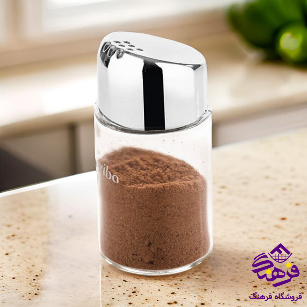نمکپاش زیبا سرکج1 کروم (جفتی)