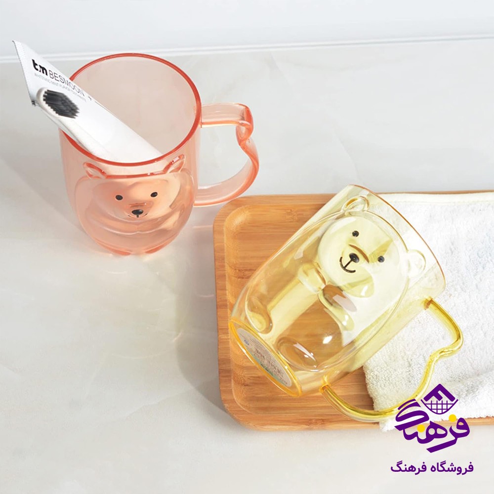 لیوان زیبا خرسی