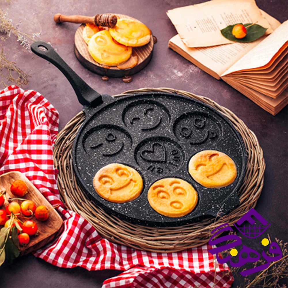 تابه پنکیک پز چدن با دسته متحرک نالینو
