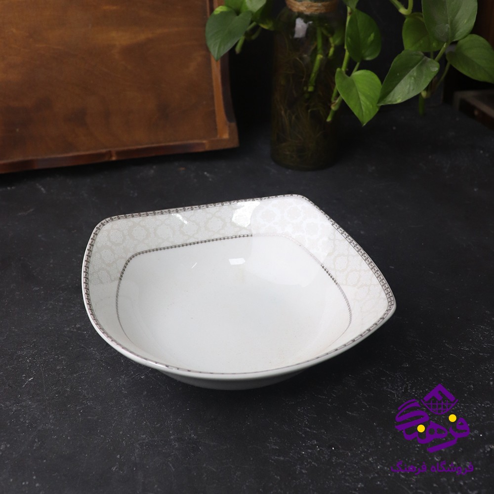 کاسه ابگوشت پارس 1803 پلاتین مربع 97 8دک