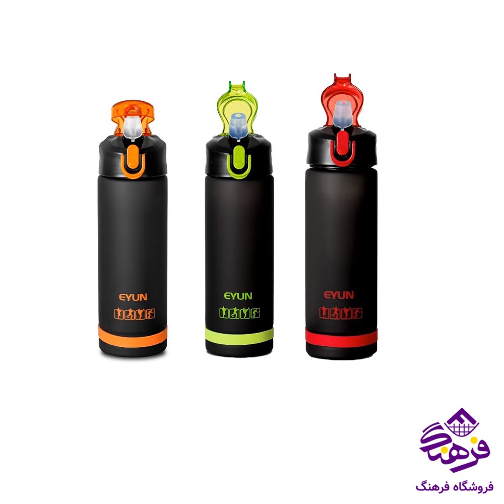 قمقمه 750میل مشکی ایون YY357 کد 320