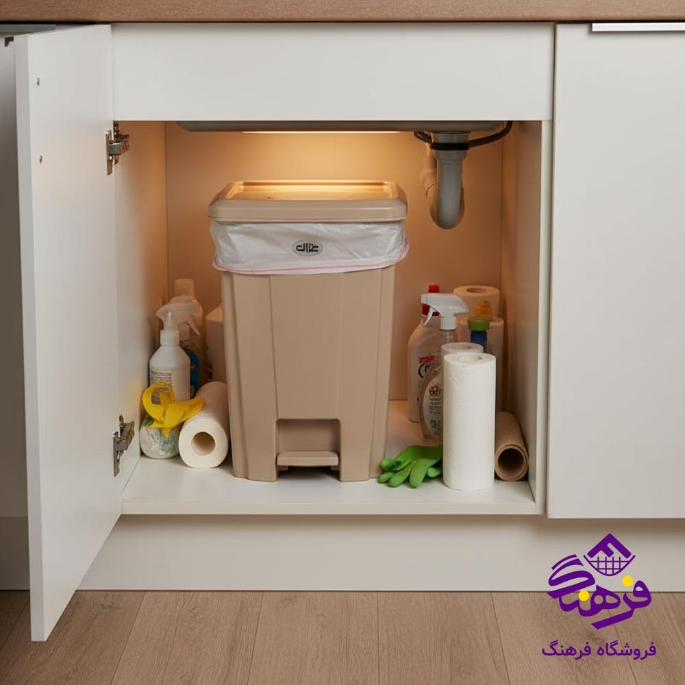 سطل باران پدالي گرد کوچک