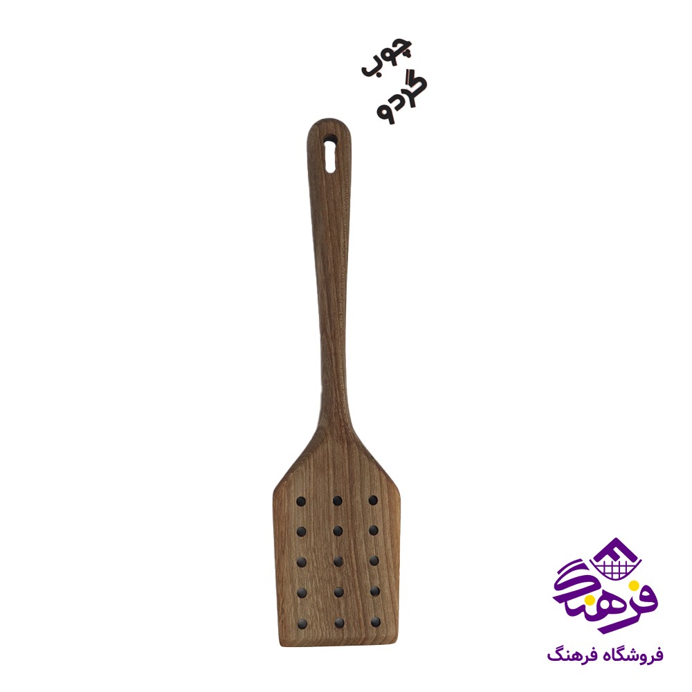 قاشق چوبي دسته سراميک