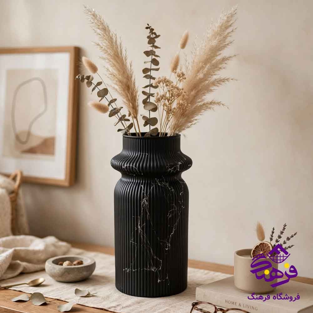 گلدان شيشه ای جام سازان مدل پارميس 