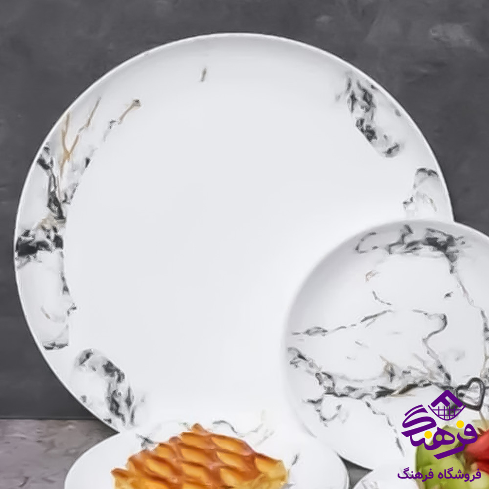 ديس گرد ديوالي ماربل مشکي گلدن اپال 12دک