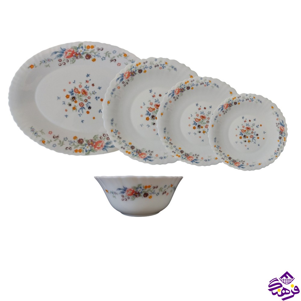 سرویس گلدن اپال 25پارچه مدل کنگره طرح ویکتوریا