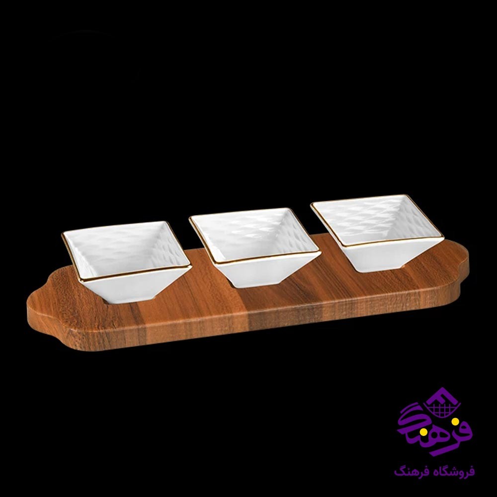 اردو خوری مربع 3 خانه لیموم مدل نیکی 803