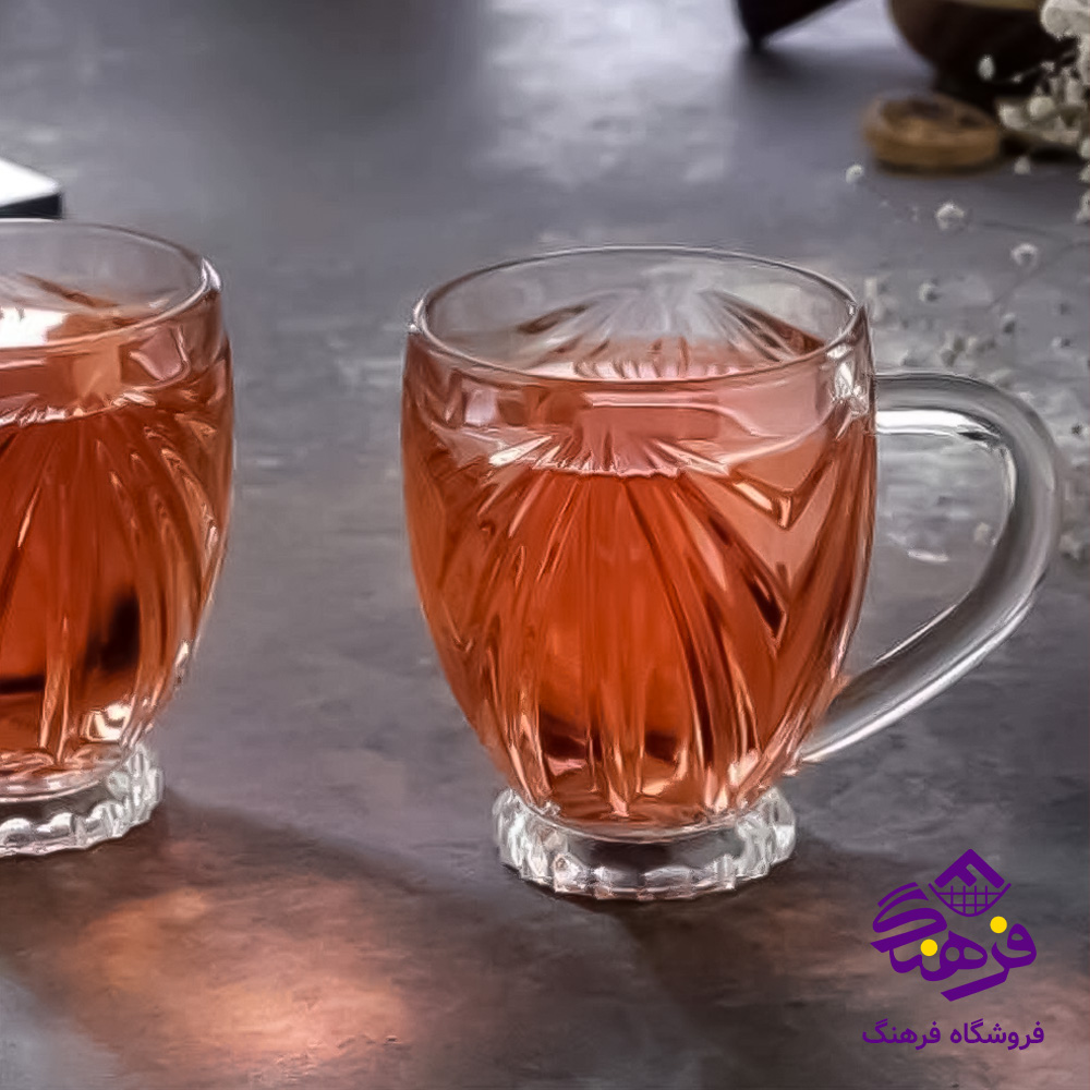 استکان بللو دسته دار کادو زنگان 1406 (8دک)