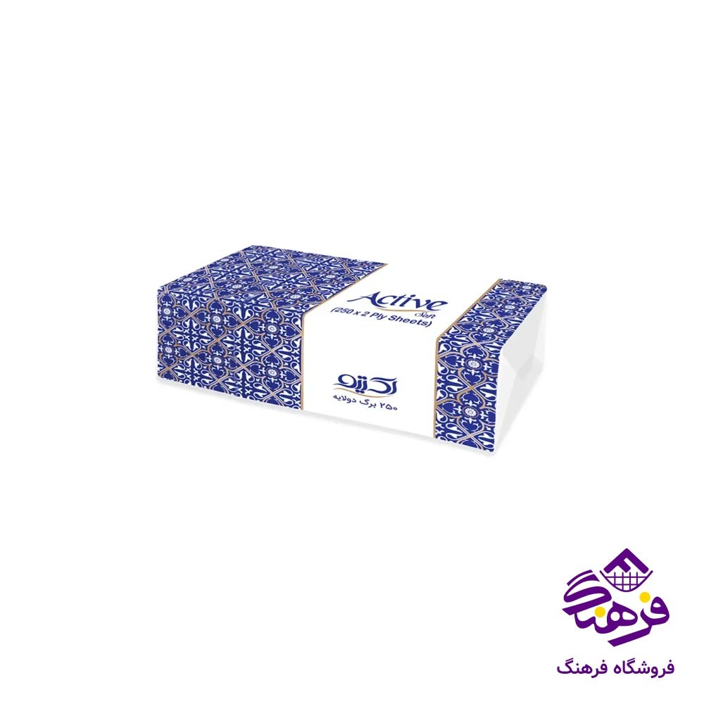 دستمال کاغدی اکتیو مدل دولا 250برگ