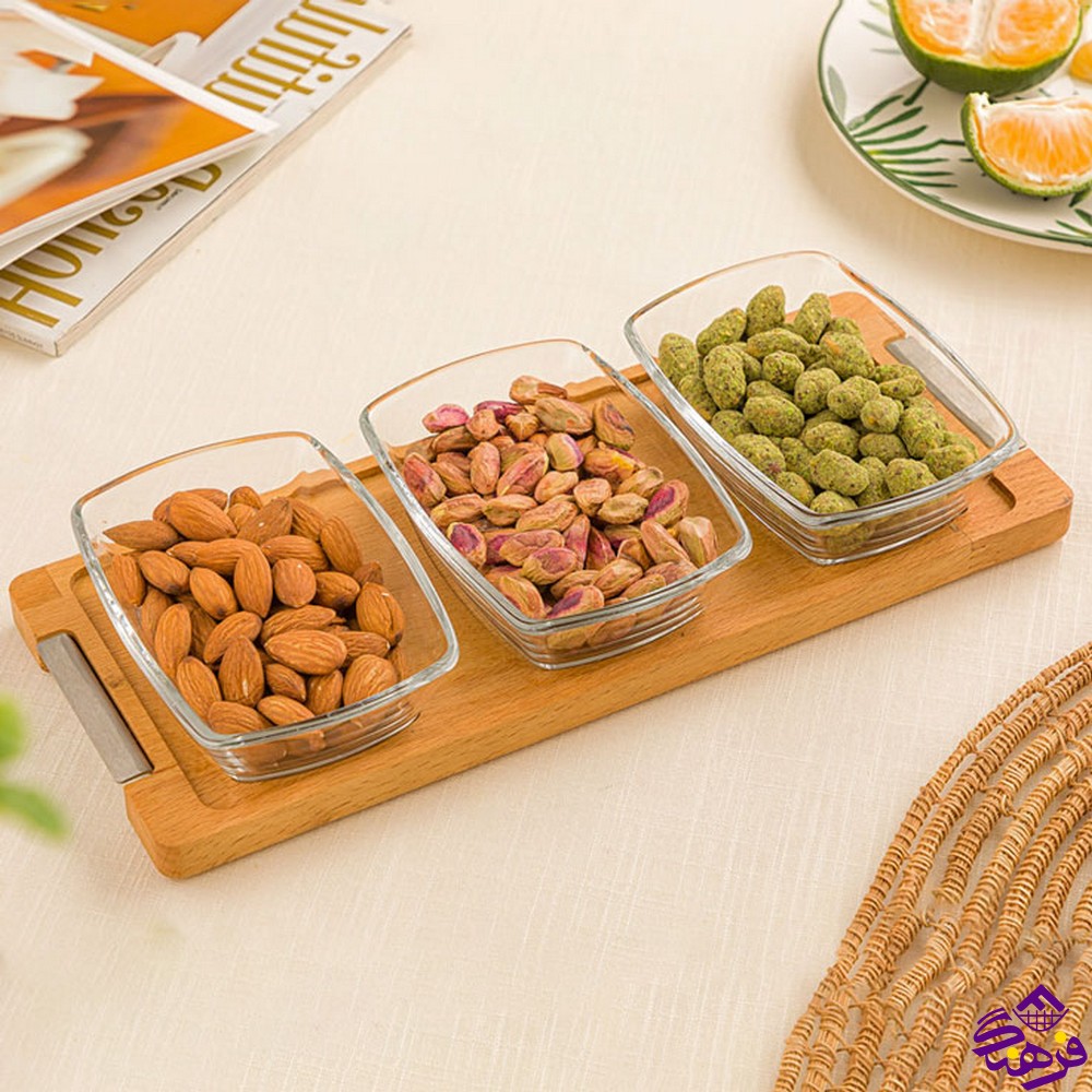 اردو لیمون پایه چوبی کوچک (3عددی)