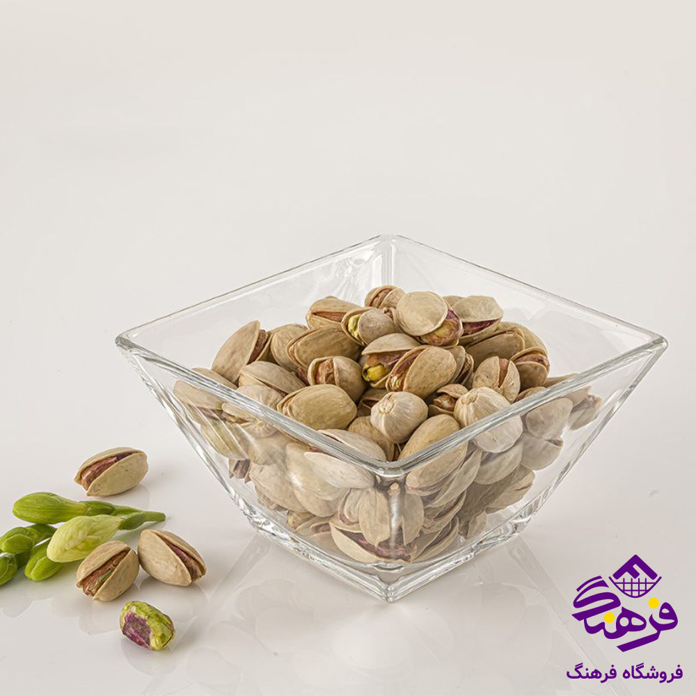 کاسه سرو مربع شیشه ای 6 عددی لیمون