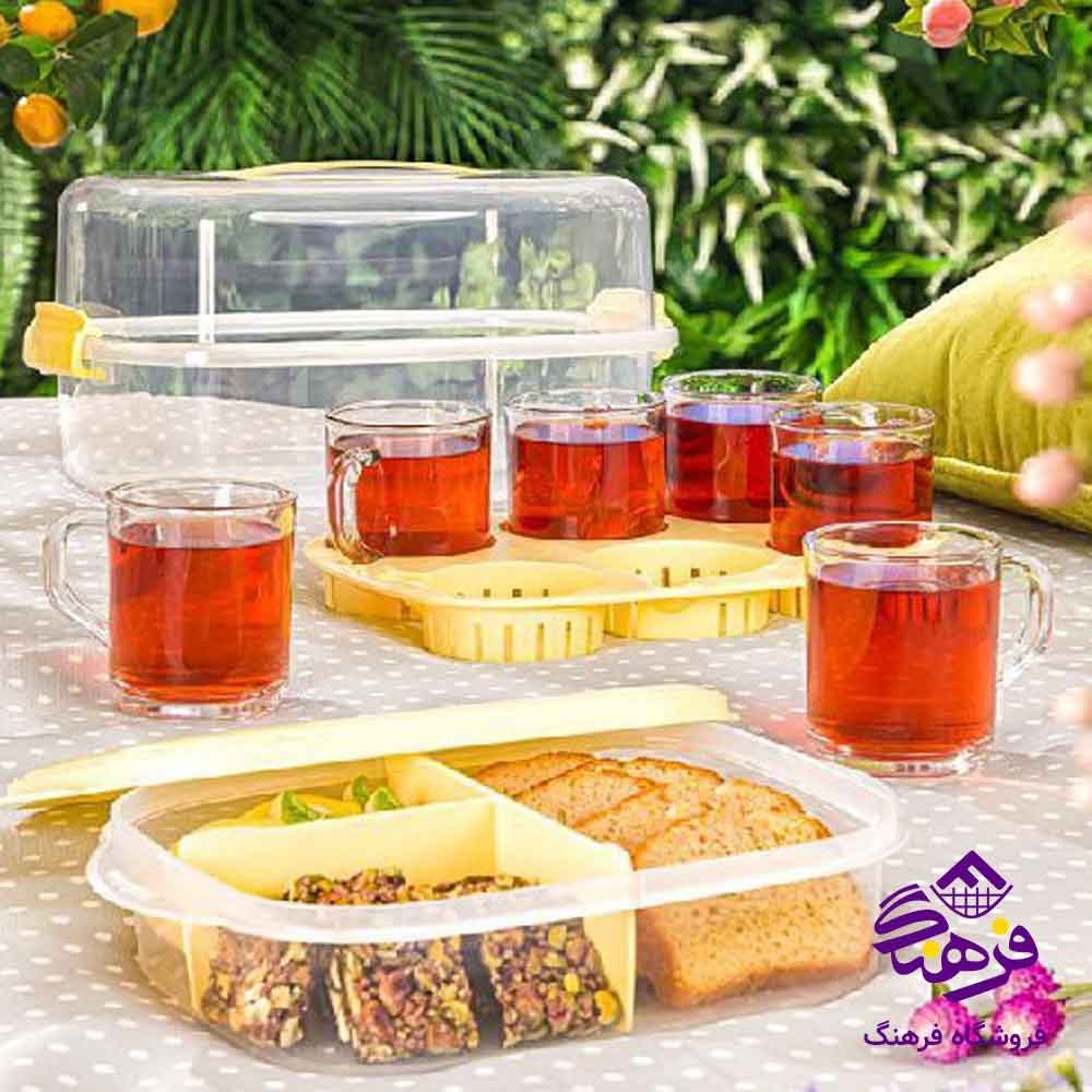 ست چای خوری 6نفره مسافرتی لیمون