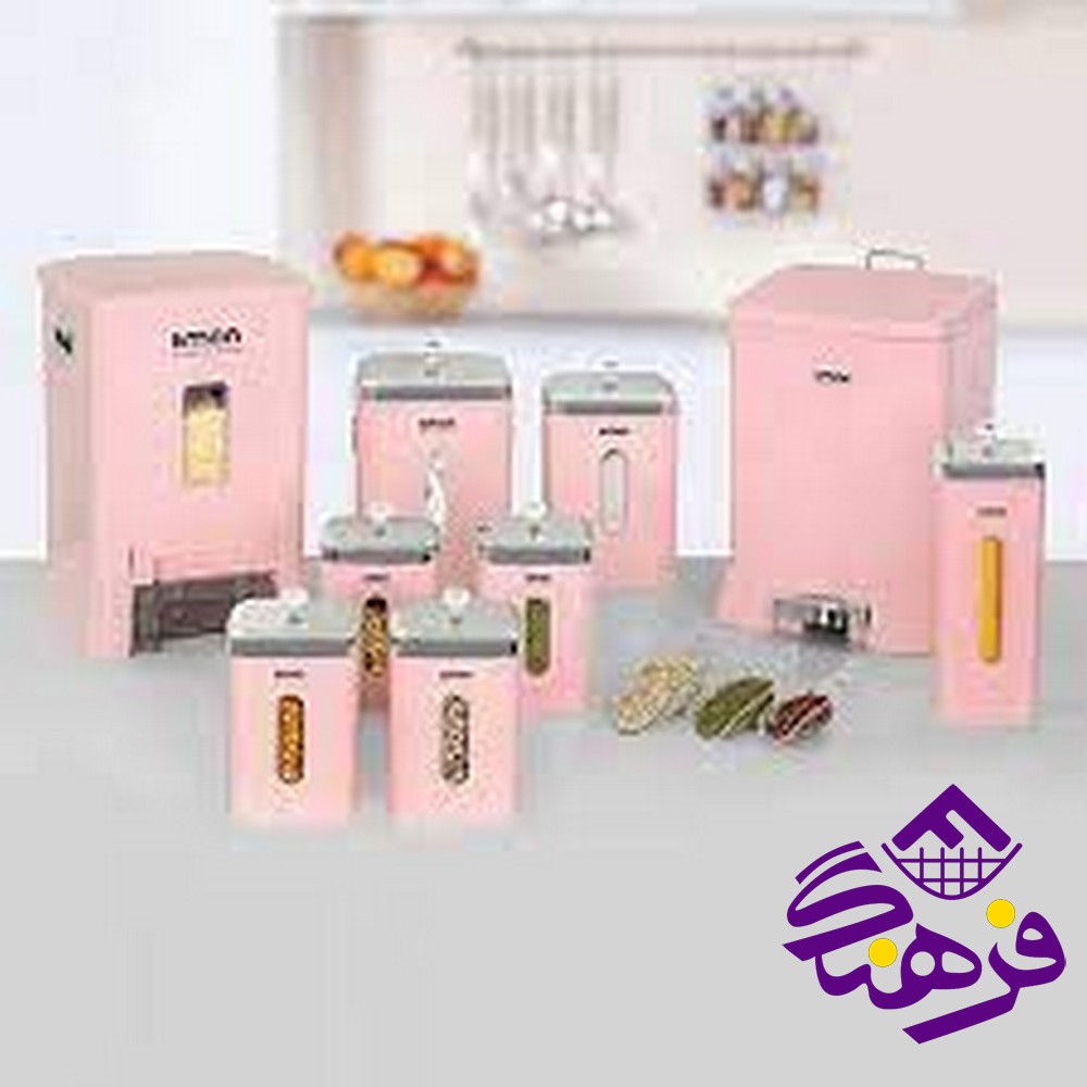 اشپزخانه لیمون 9کروم 4گوش صورتی