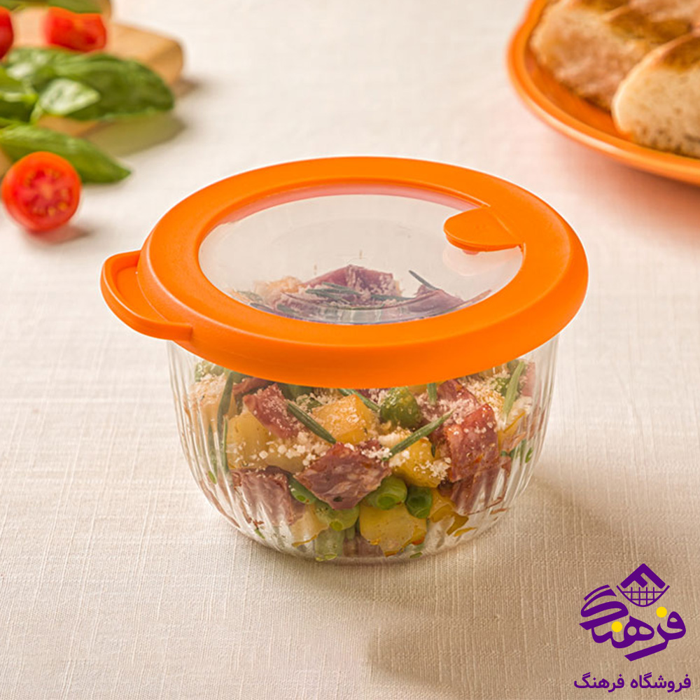 کاسه لیمون شیاردار 470 درب رنگی