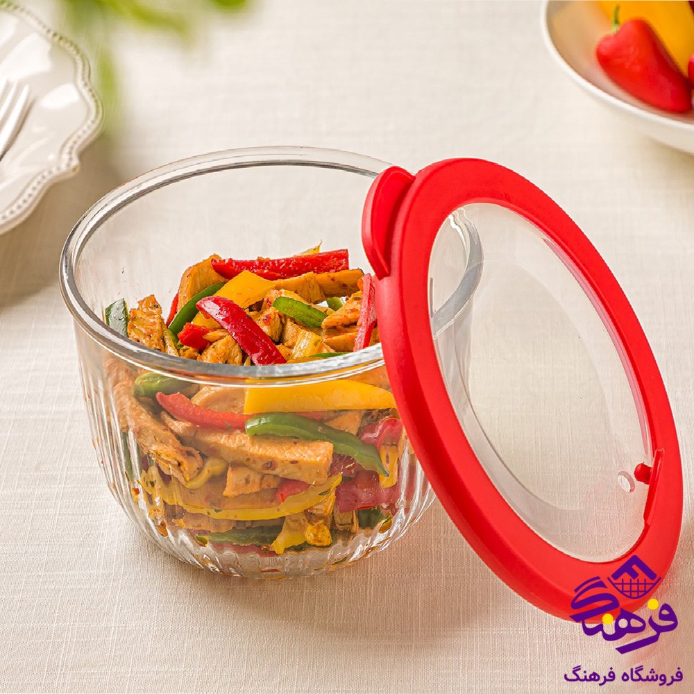 کاسه لیمون شیاردار 970 درب رنگی