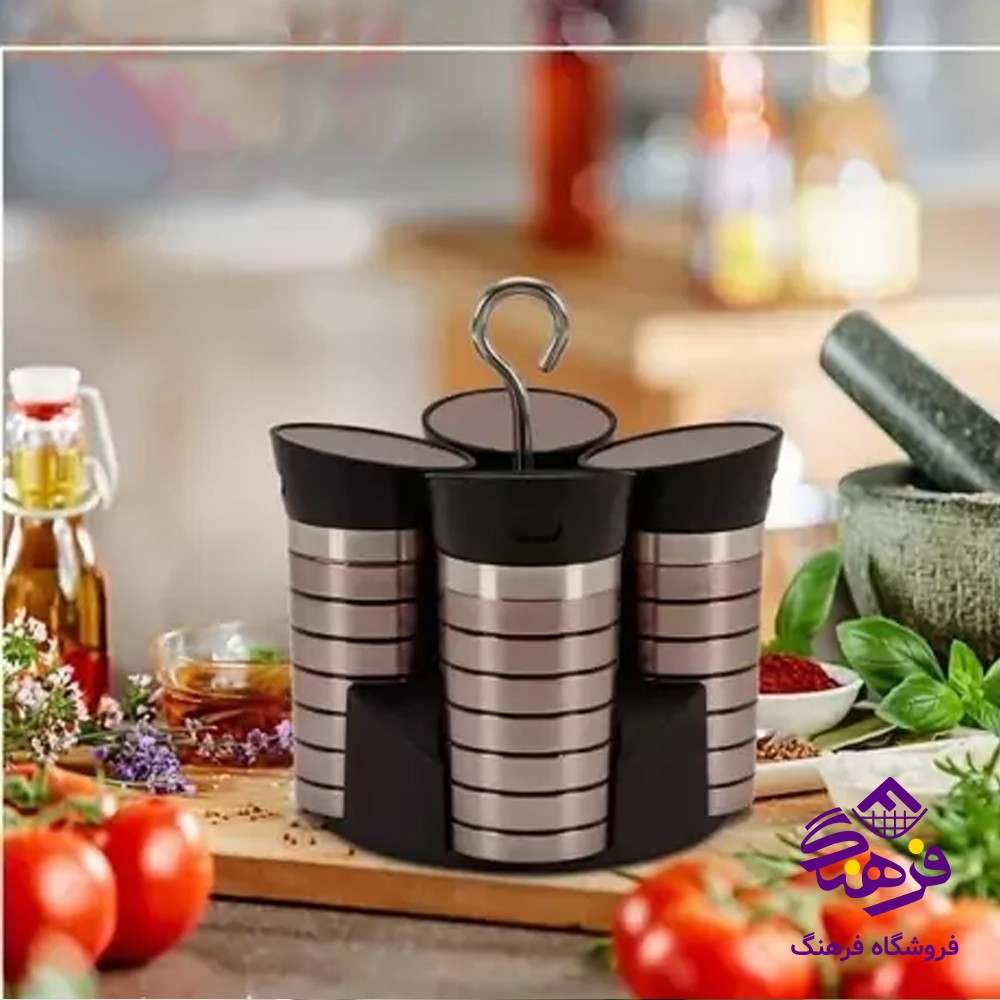 ادویه لیمون گردان درب چوبی (8عددی)