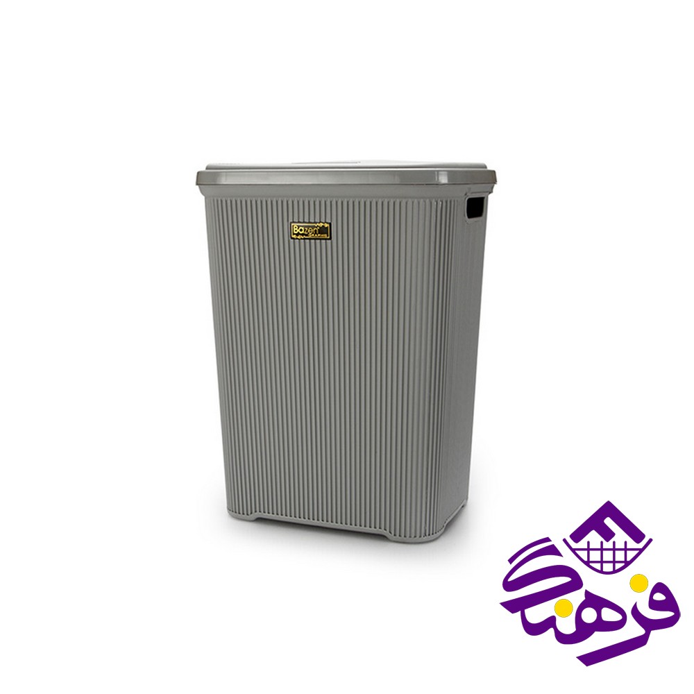 سبد رخت درب دار بزرگ طرح گرافیک بازن