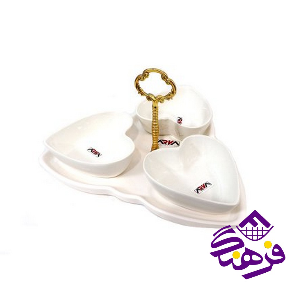 اردوخوری مدل قلبی پاستل کد 34501 آرکان