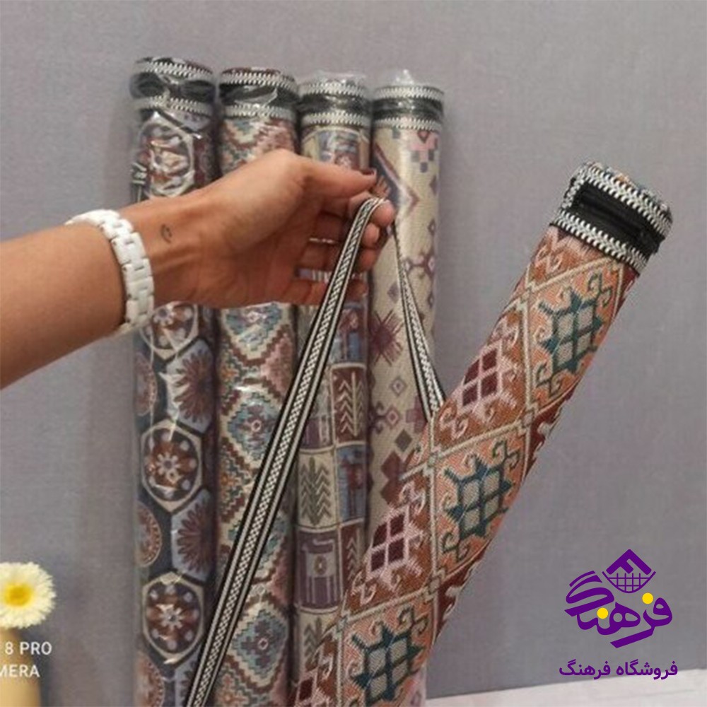 ست قاشق چنگال مسافرتی طرح چوب