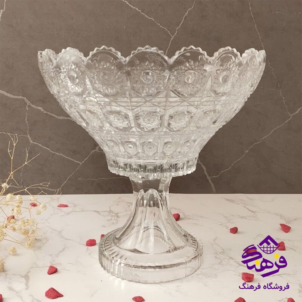 کاسه اجيل مي جي پايه دار کادو نوري-(4دک)