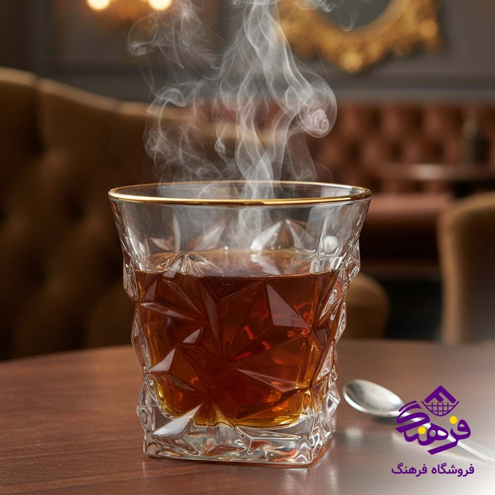 لیوان ایس 270میل لب طلا دلی