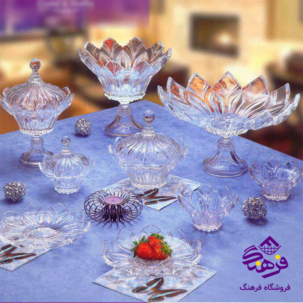سرویس پذیرایی 27 پارچه لیمون شیشه ای