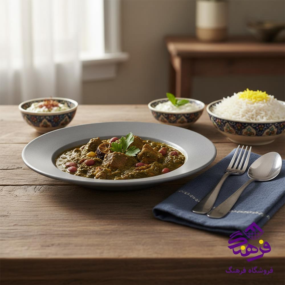 خورشت 98 بزرگ گرد طلايي پارس 1826 6دک