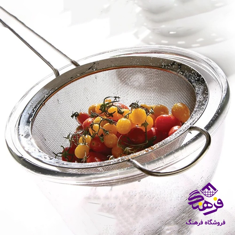 صافي استيل دسته دار 16